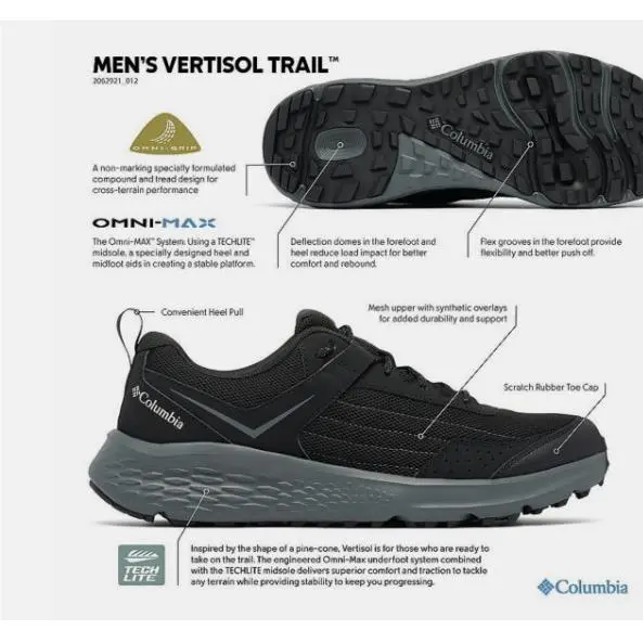 Columbia shoes - Columbia Vertisol - Vertisol - BM8652-012 - Black 10