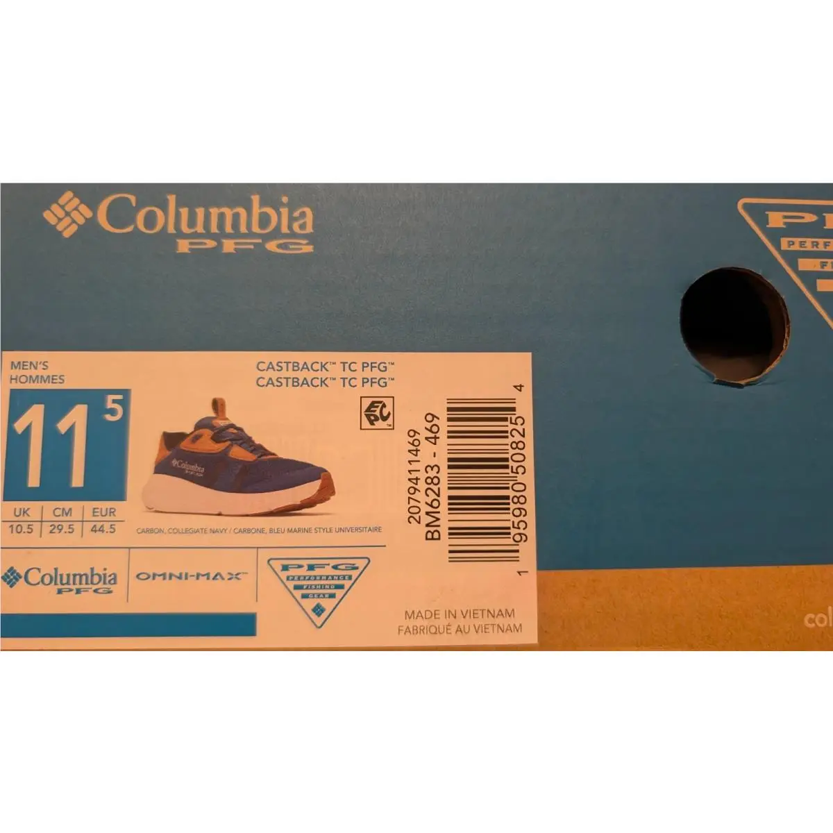 Columbia shoes - Carbon, Collegiate Navy 4