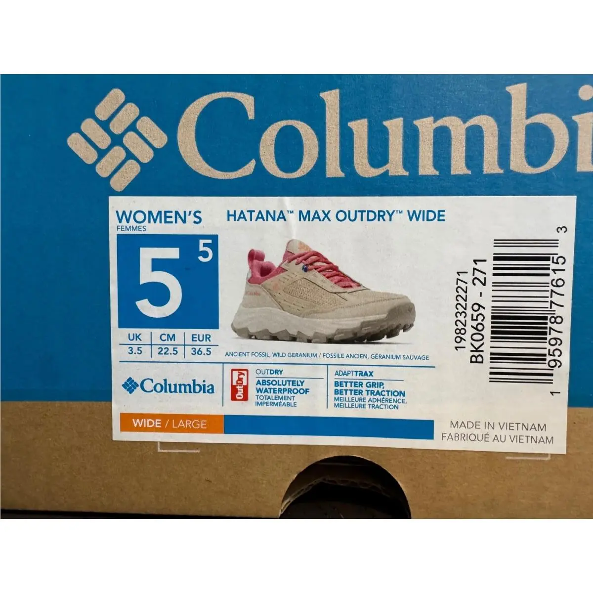 Columbia shoes - Hatana Max OutDry Wide - Hatana Max OutDry Wide - Beige 0