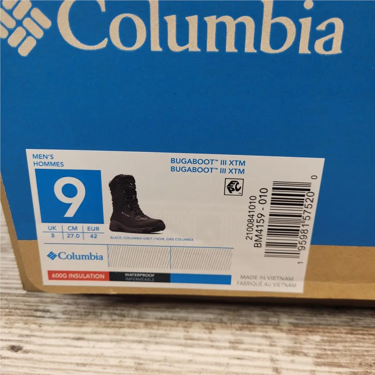 Columbia shoes - Bugaboot III XTM - Bugaboot III XTM - BM4159-010 - Black 0