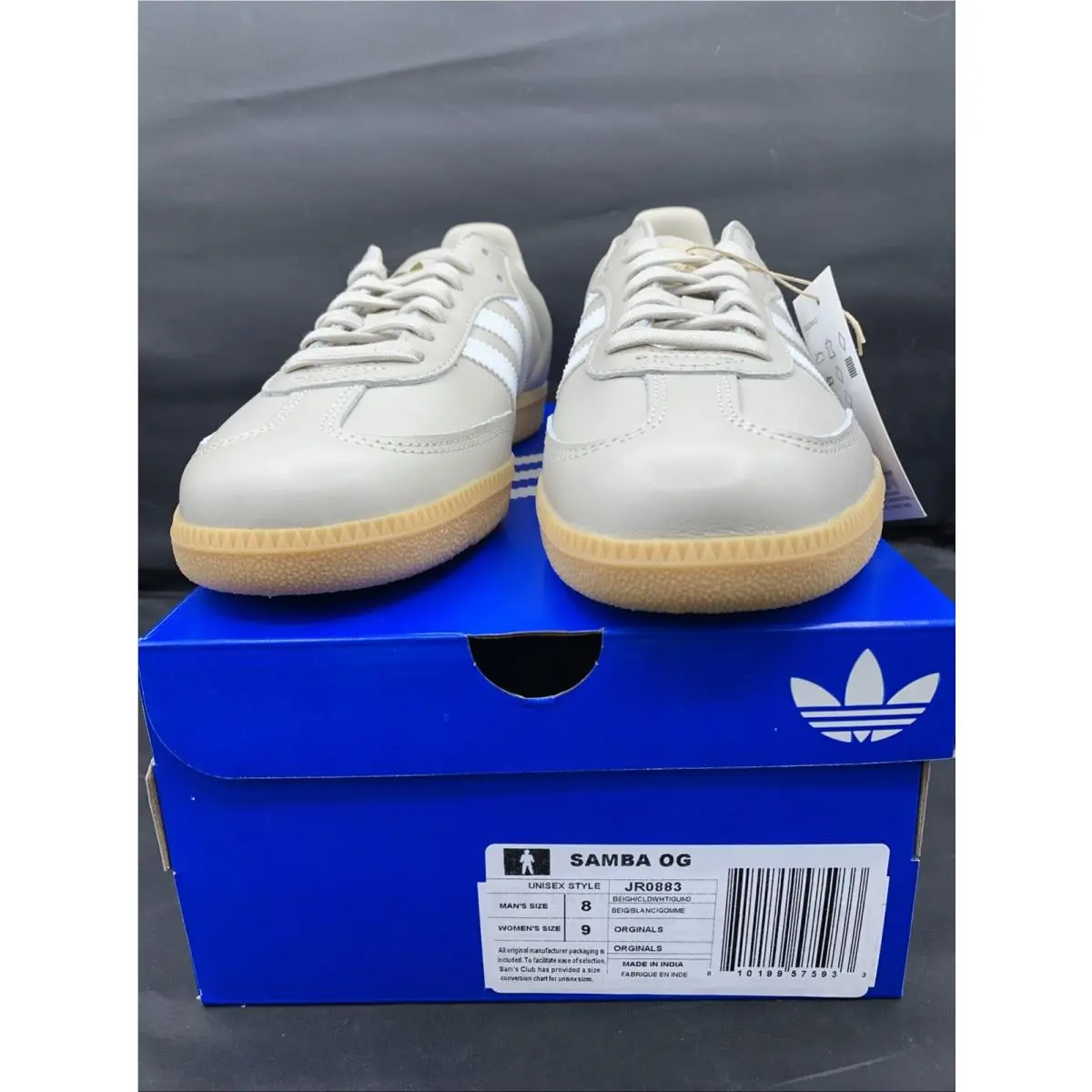Adidas shoes - adidas Samba - Samba - JR0883 - Beige / Cloud White / Gum 8