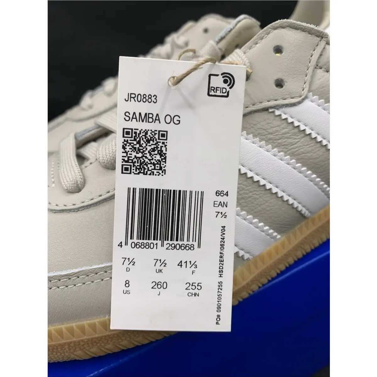 Adidas shoes - adidas Samba - Samba - JR0883 - Beige / Cloud White / Gum 9