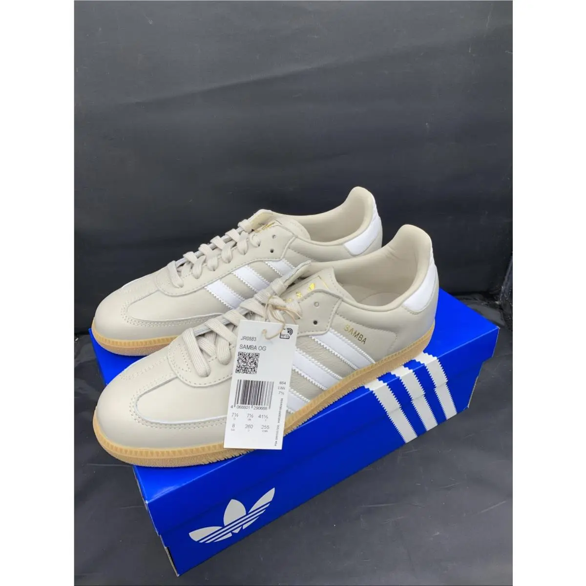 Adidas shoes - adidas Samba - Samba - JR0883 - Beige / Cloud White / Gum 10