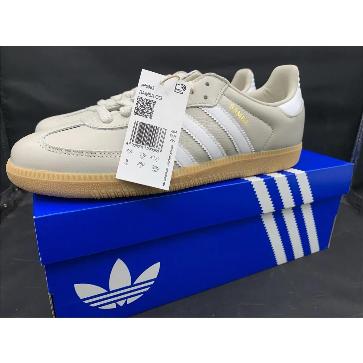 Adidas shoes - adidas Samba - Samba - JR0883 - Beige / Cloud White / Gum 7