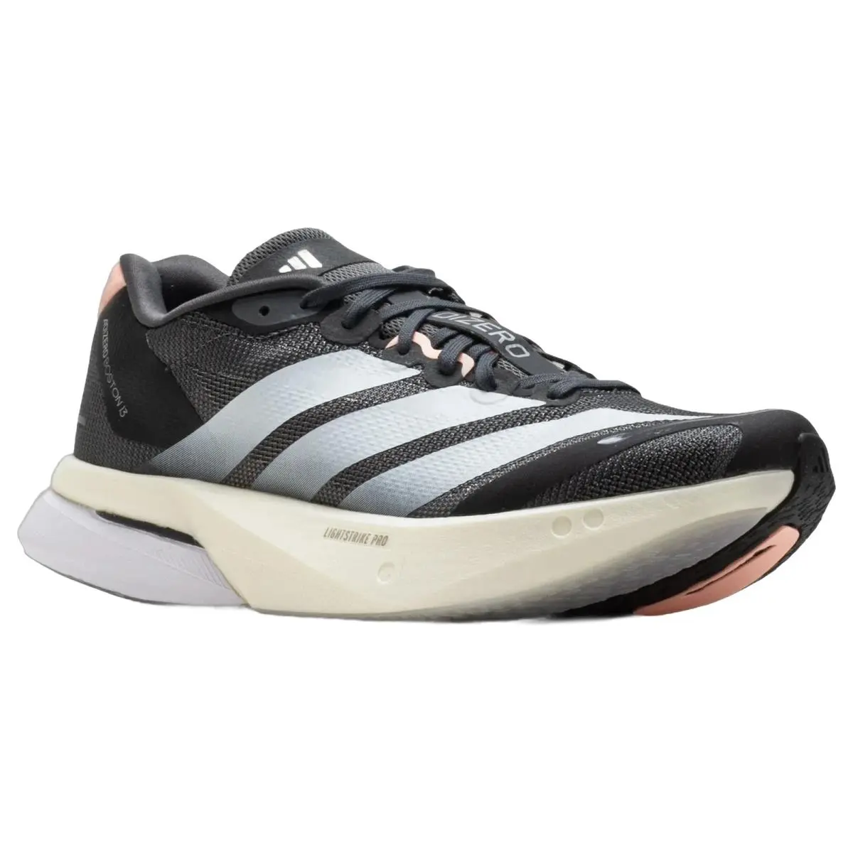 Adidas shoes - Adizero Boston 13 - Adizero Boston - KH5602 - Grey/White/Coral 3