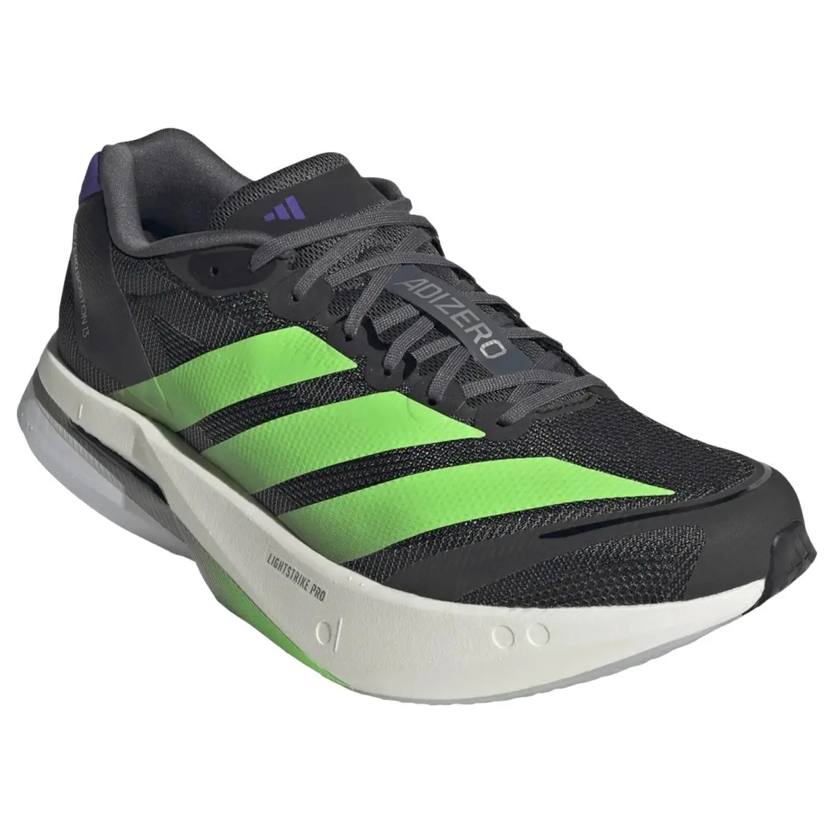 Adidas shoes - Adizero Boston 13 - Adizero Boston - JQ1670 - Black/Lime/Ink 3
