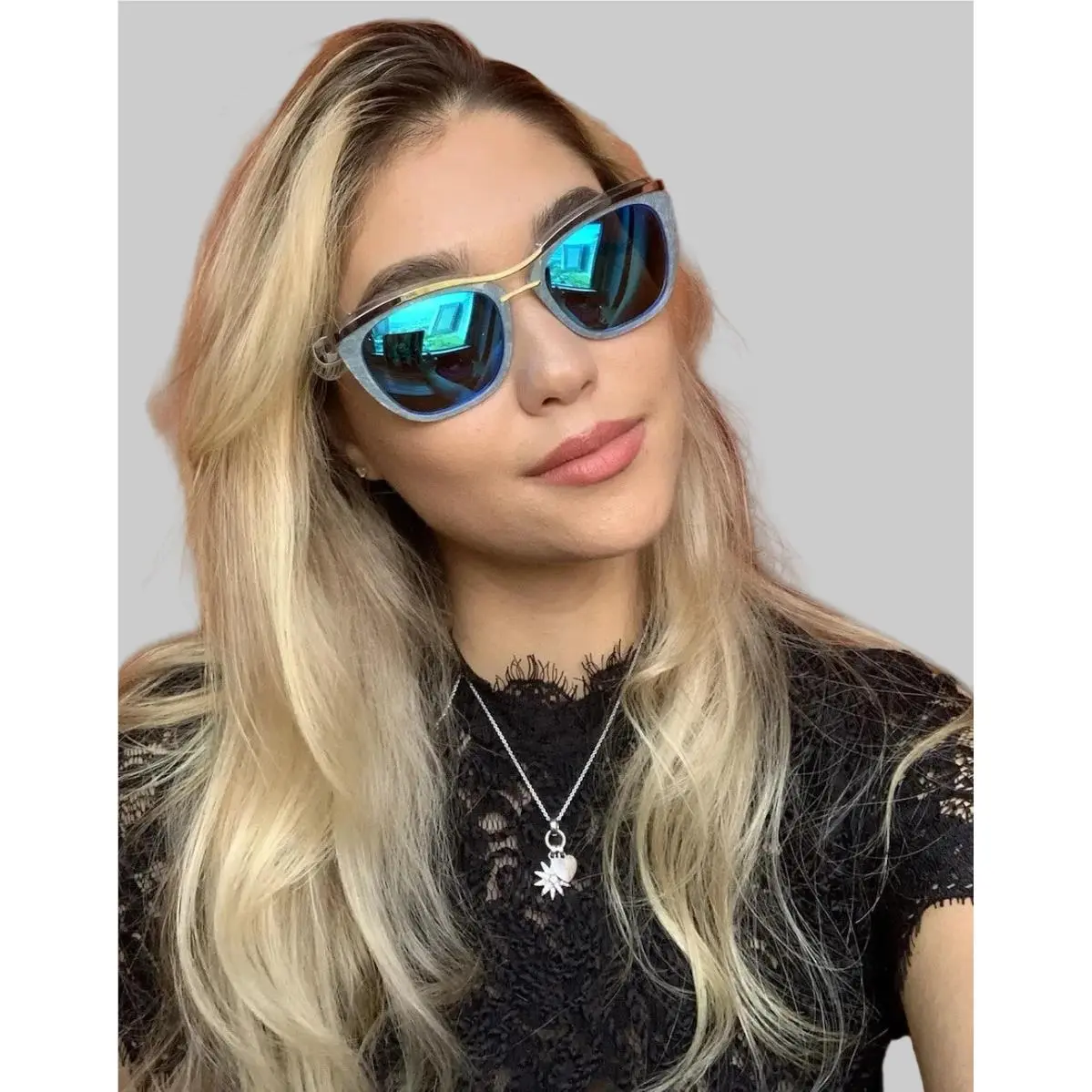 Polarized Gianfranco Ferré GF Ferre Gff 1105 002 Blue Women`s Sunglasses