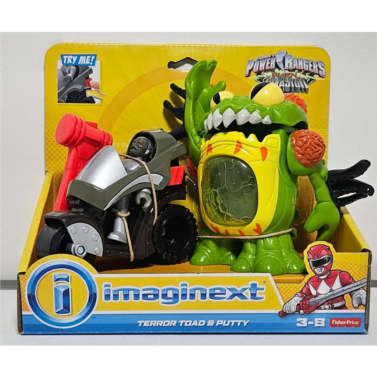 Imaginext Power Rangers Alien Invasion Terror Toad Putty Very Rare