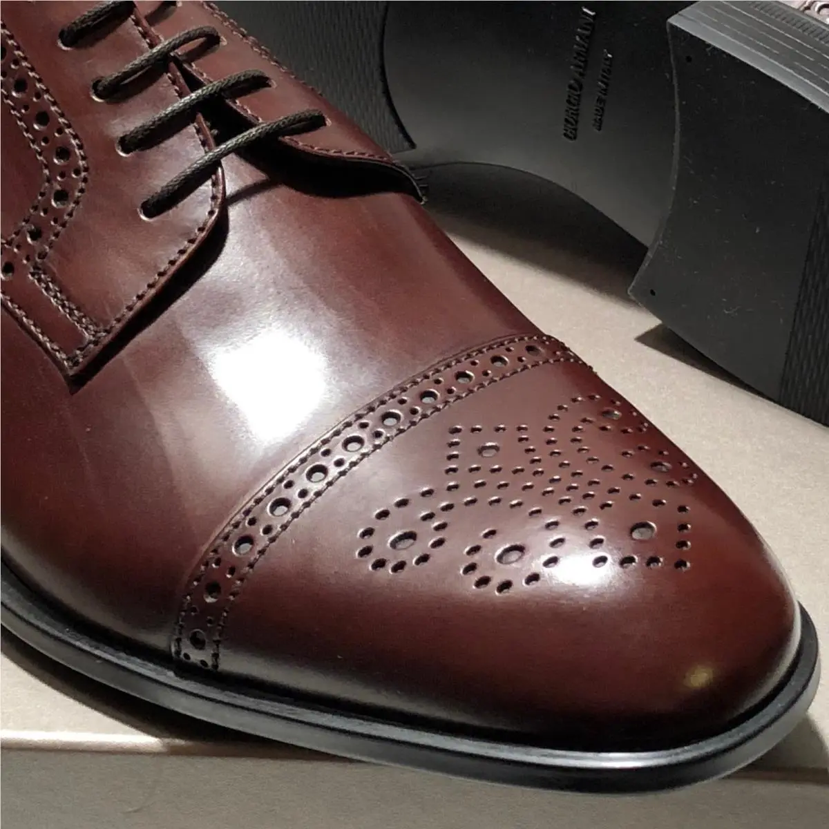 Giorgio Armani shoes - X2C448 - X2C448 - Brown 14