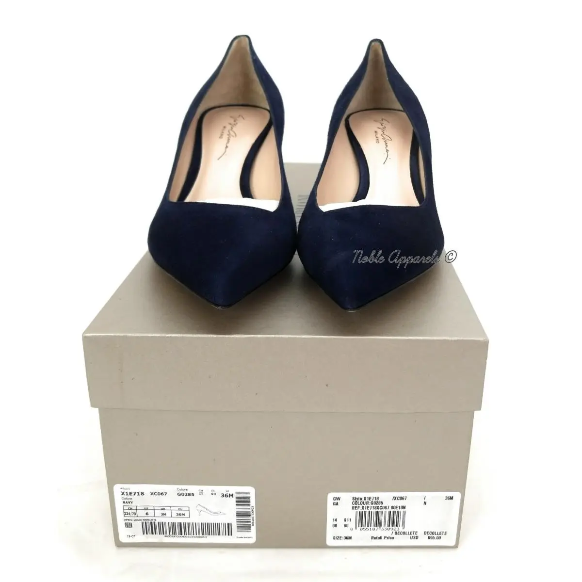 Giorgio Armani shoes - GEORGIO ARMANI Decollete - GEORGIO ARMANI Decollete - X1E718XC067G0285 - Blue (UPC: 8055187330923) 2