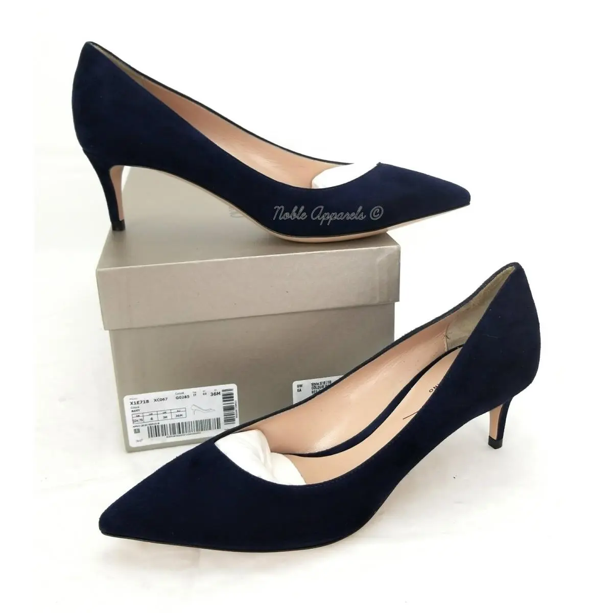 Giorgio Armani shoes - GEORGIO ARMANI Decollete - GEORGIO ARMANI Decollete - X1E718XC067G0285 - Blue (UPC: 8055187330923) 4