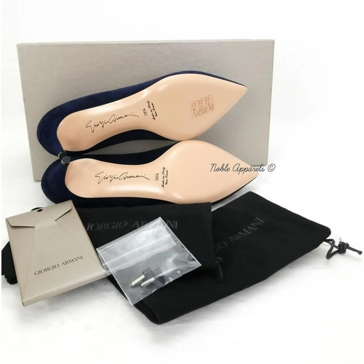 Giorgio Armani shoes - GEORGIO ARMANI Decollete - GEORGIO ARMANI Decollete - X1E718XC067G0285 - Blue (UPC: 8055187330923) 7