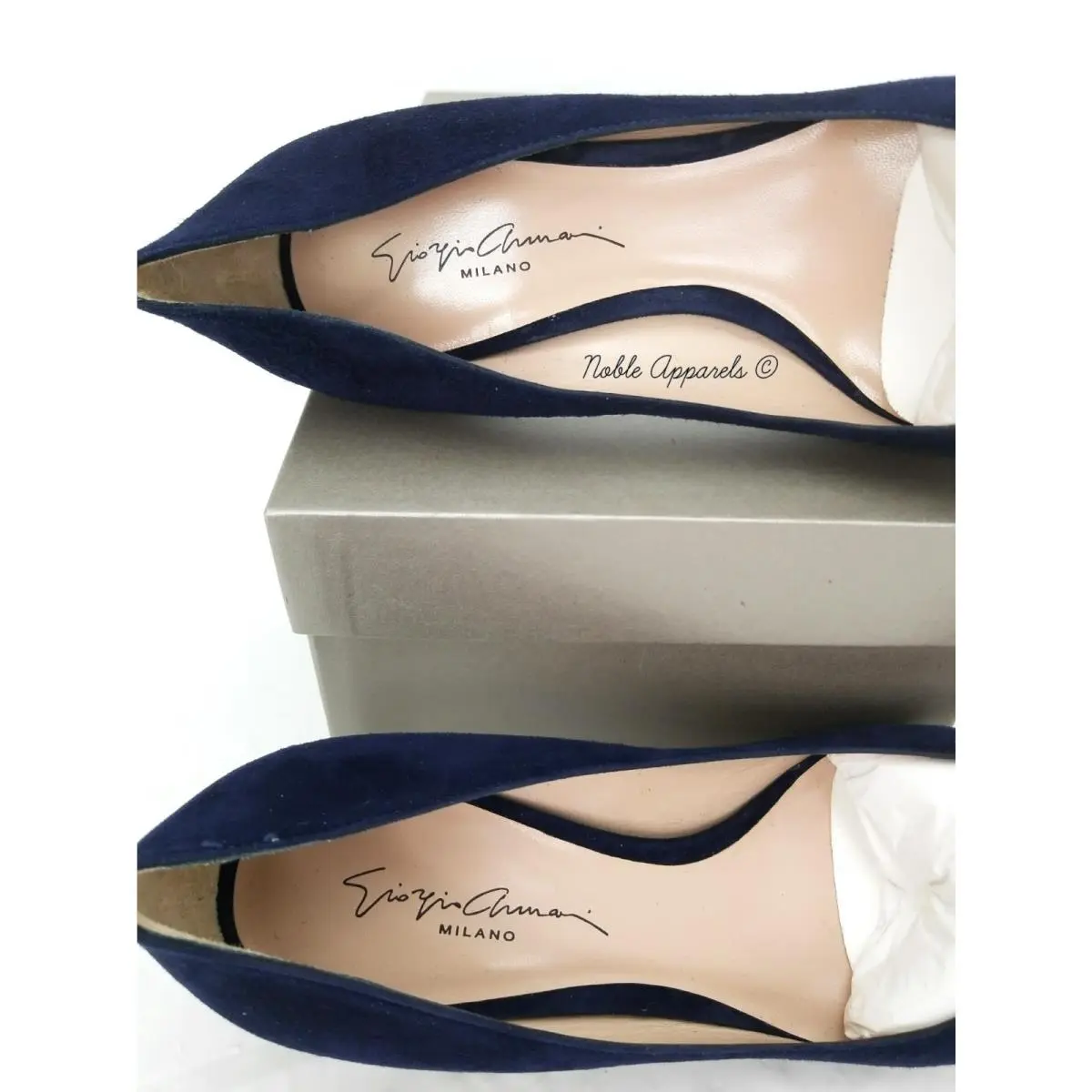Giorgio Armani shoes - GEORGIO ARMANI Decollete - GEORGIO ARMANI Decollete - X1E718XC067G0285 - Blue (UPC: 8055187330923) 9