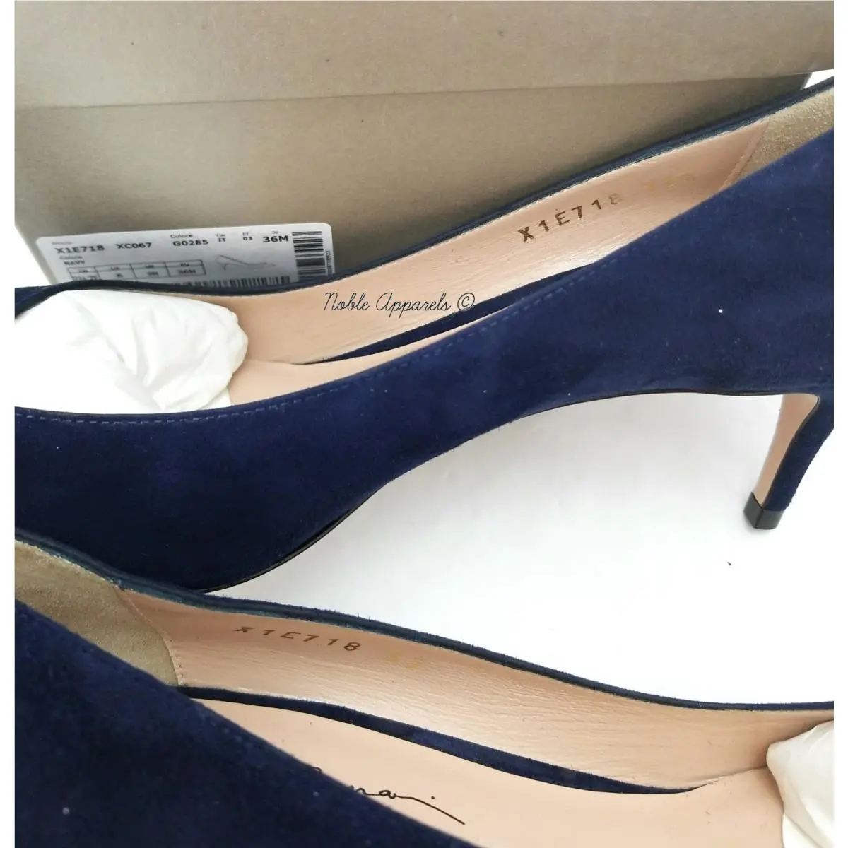Giorgio Armani shoes - GEORGIO ARMANI Decollete - GEORGIO ARMANI Decollete - X1E718XC067G0285 - Blue (UPC: 8055187330923) 6