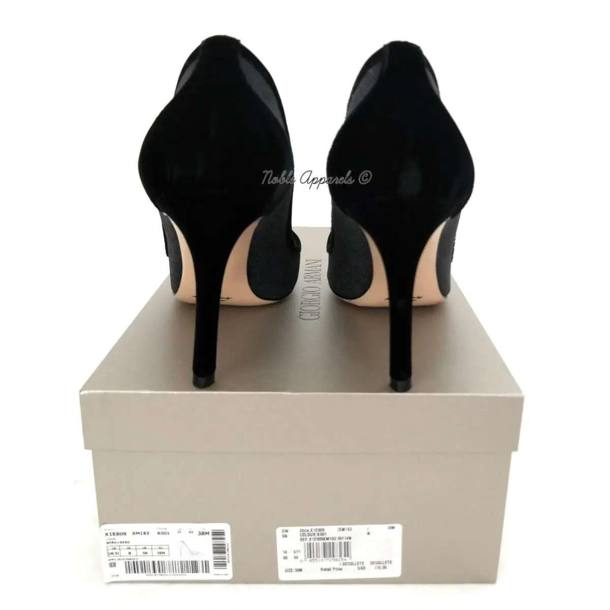 Giorgio Armani shoes - GIORGIO ARMANI Decollete - Decollete - X1E809XM183K001 - Black (UPC: 8055187298254) 8