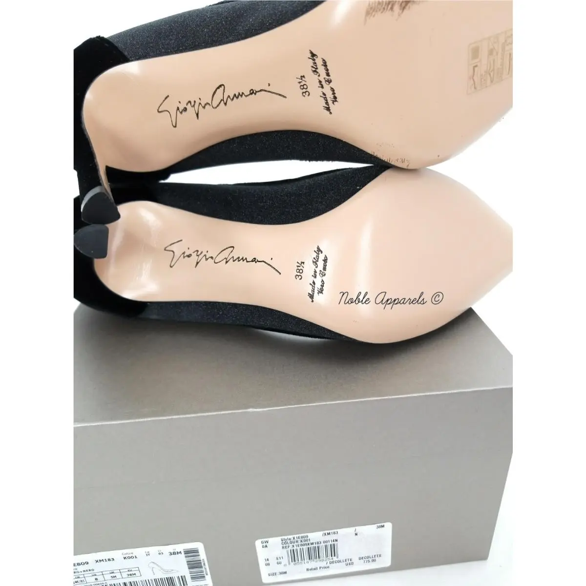 Giorgio Armani shoes - GIORGIO ARMANI Decollete - Decollete - X1E809XM183K001 - Black (UPC: 8055187298254) 13