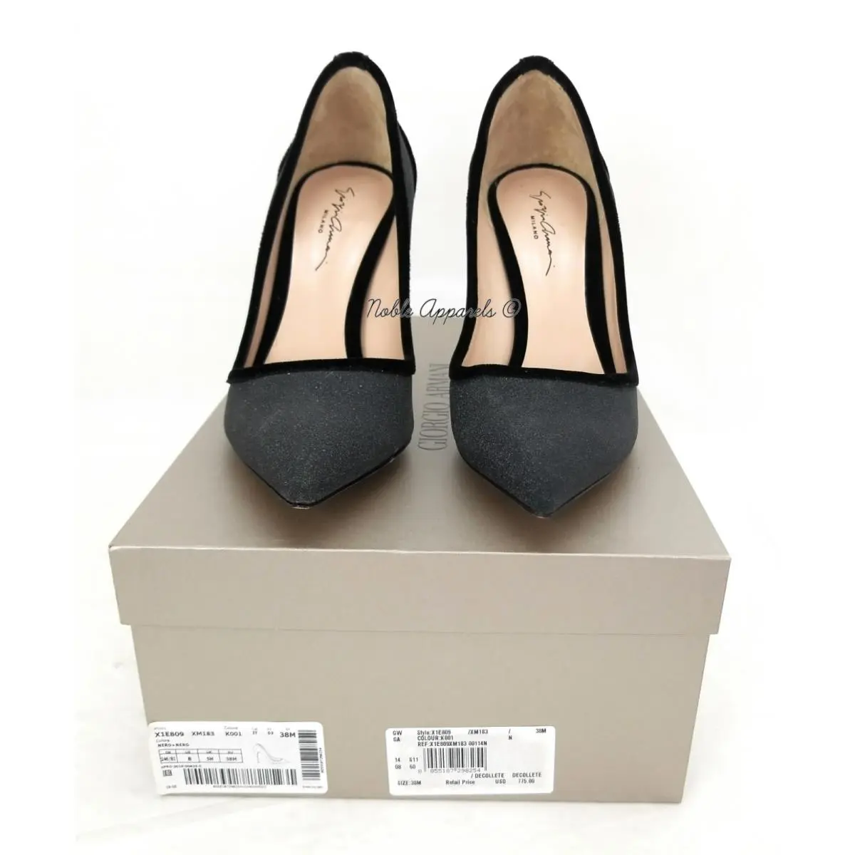 Giorgio Armani shoes - GIORGIO ARMANI Decollete - Decollete - X1E809XM183K001 - Black (UPC: 8055187298254) 6