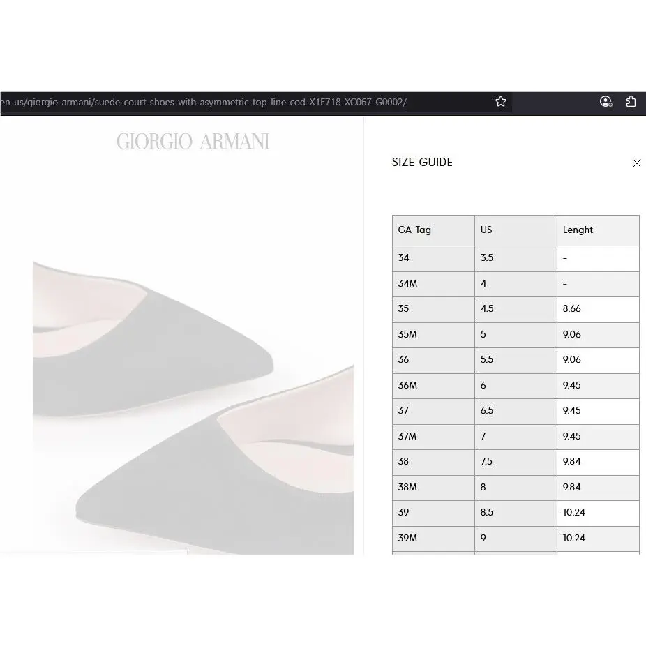 Giorgio Armani shoes - GIORGIO ARMANI Decollete - Decollete - X1E809XM183K001 - Black (UPC: 8055187298254) 5
