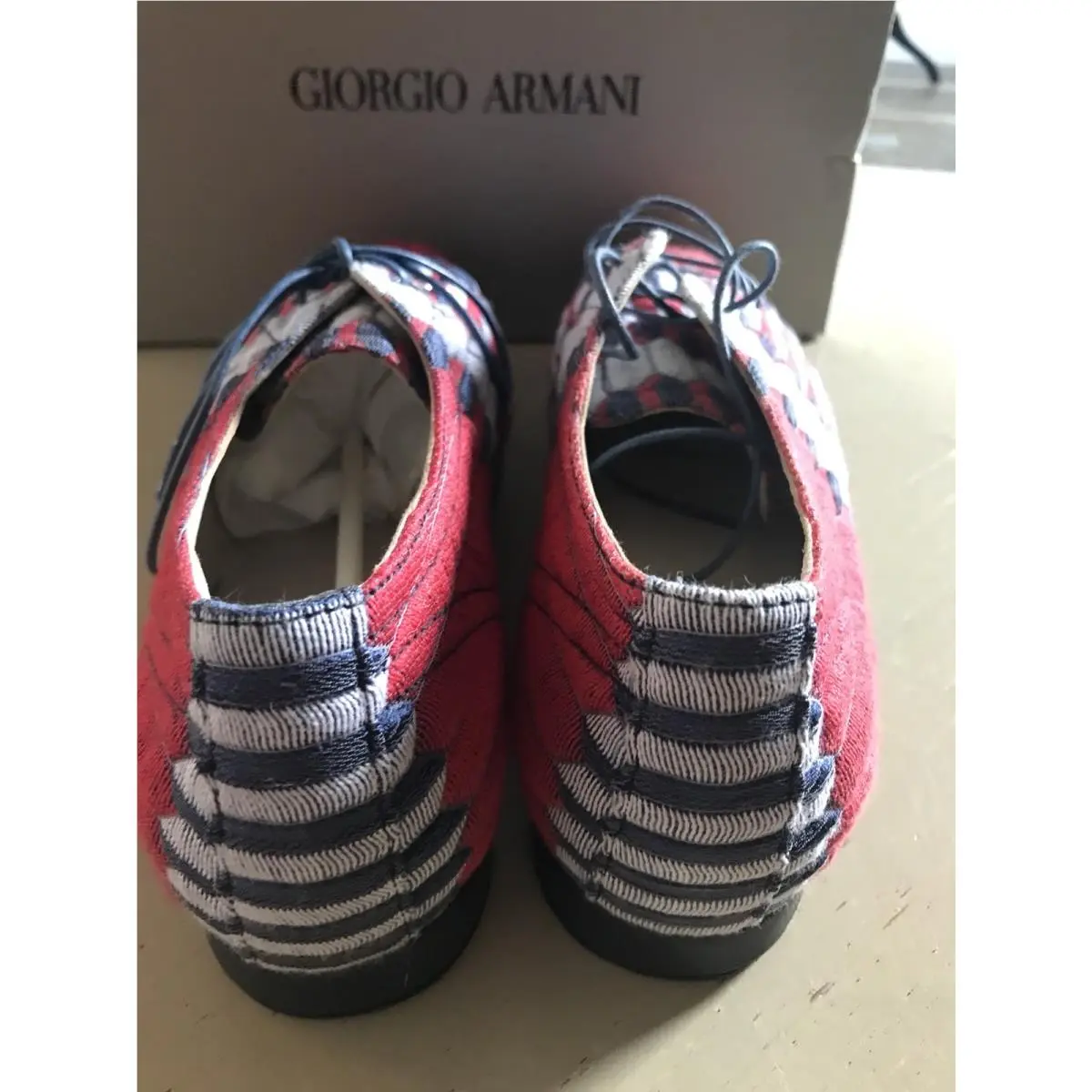 Giorgio Armani shoes - Blue Red 3