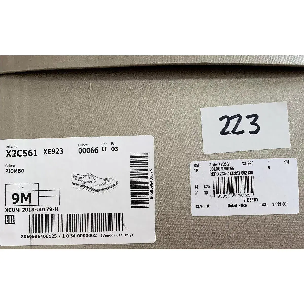 Giorgio Armani shoes - Giorgio Armani X2C561 - Gray 9