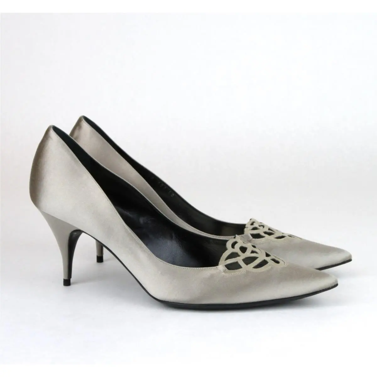 Giorgio Armani shoes - Flowers - Flowers - Silver 2
