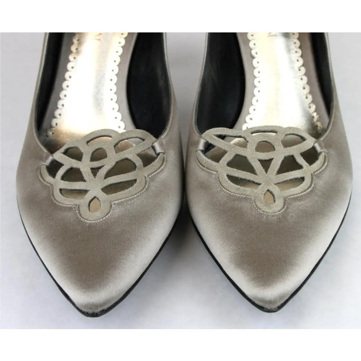 Giorgio Armani shoes - Flowers - Flowers - Silver 4
