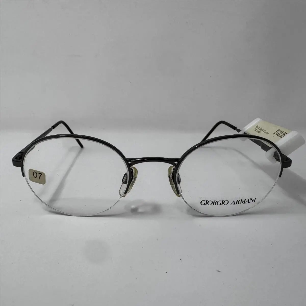 1040 1144 Gunmetal Eyeglass Frames 47-20-135 B by Giorgio Armani