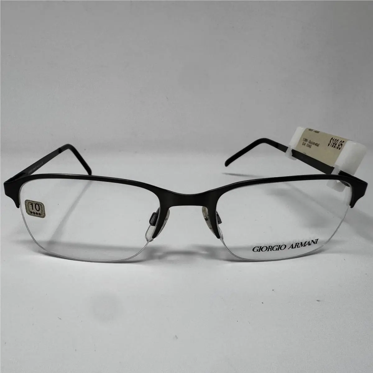 1045 1285 Matte Gunmetal Eyeglass Frames 52-19-140 by Giorgio Armani