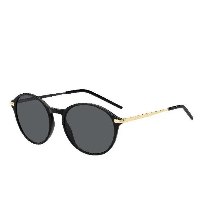 Boss 1662/S 2M2 Black Gold Sunglasses 53mm Women`s by Hugo Boss