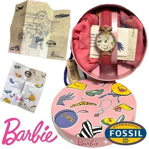 Mint 1994 Fossil Barbie Limited Edtn Numbered 35th Anniv Collectors Watch LI1025