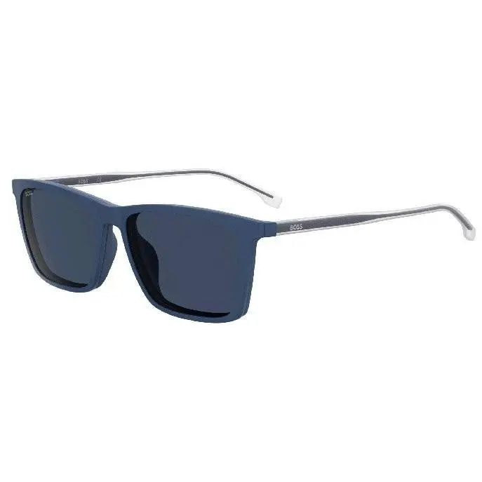 Boss 1151/CS Fll Matte Blue Sunglasses 56mm Unisex