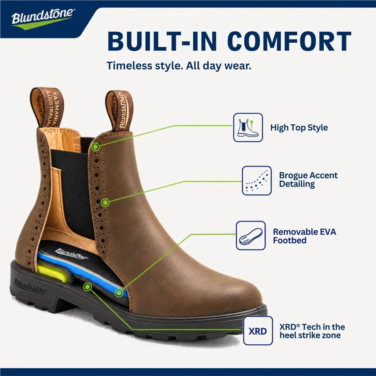 Blundstone shoes - 1448 - BL1448-001 - dark mushroom 21
