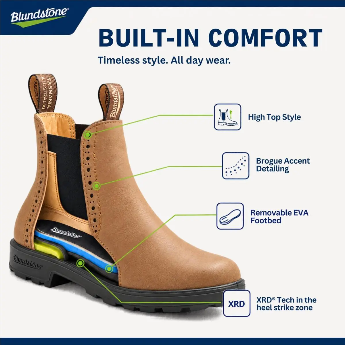 Blundstone shoes - 1448 - BL1448-001 - dark mushroom 55