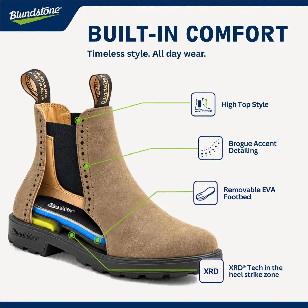 Blundstone shoes - 1448 - BL1448-001 - dark mushroom 12