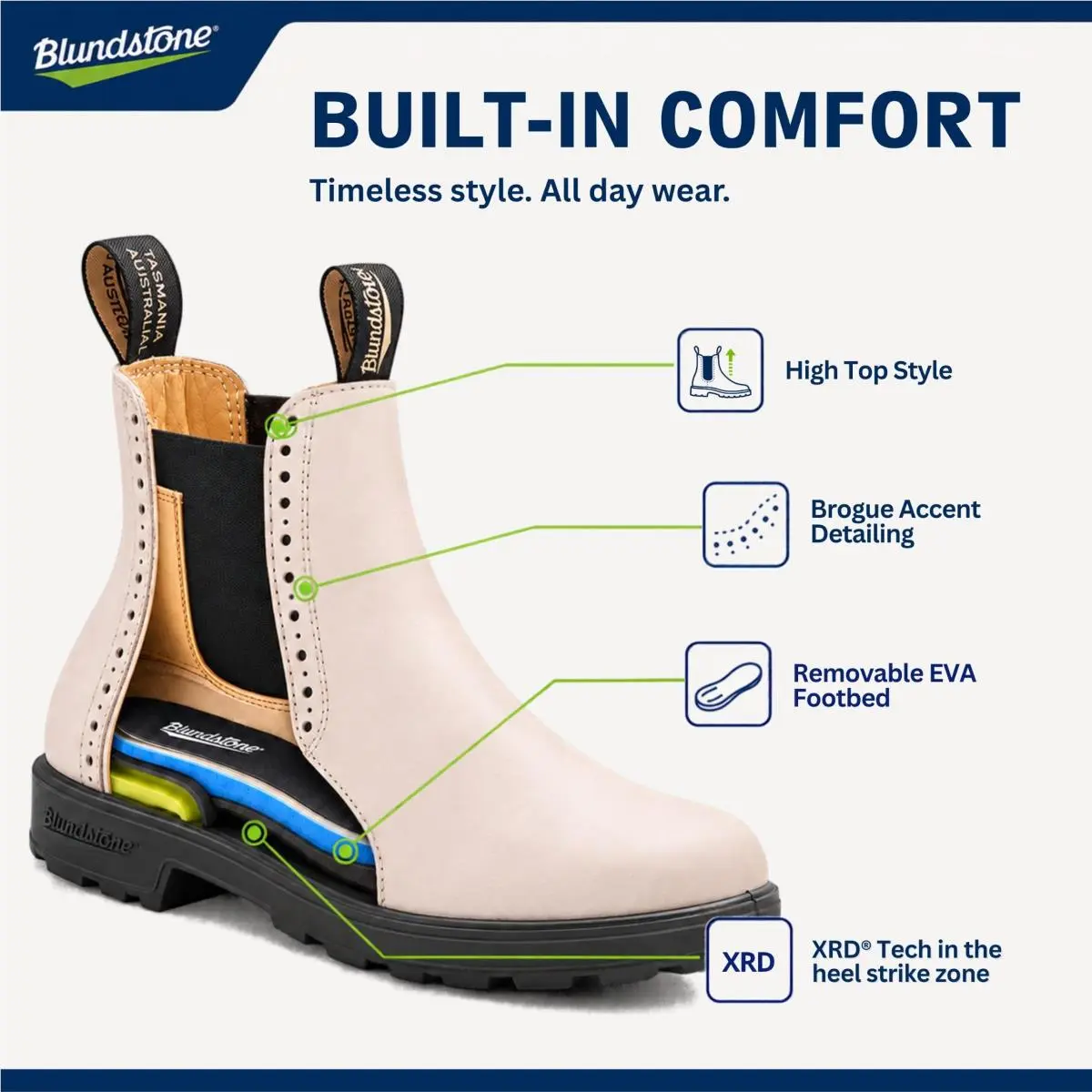 Blundstone shoes - 1448 - BL1448-001 - dark mushroom 70