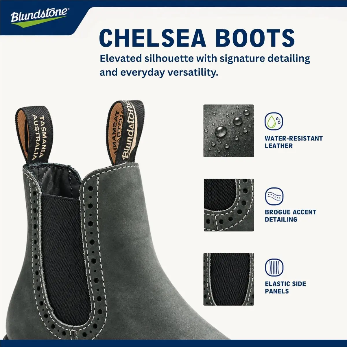 Blundstone shoes - 1448 - BL1448-001 - dark mushroom 48