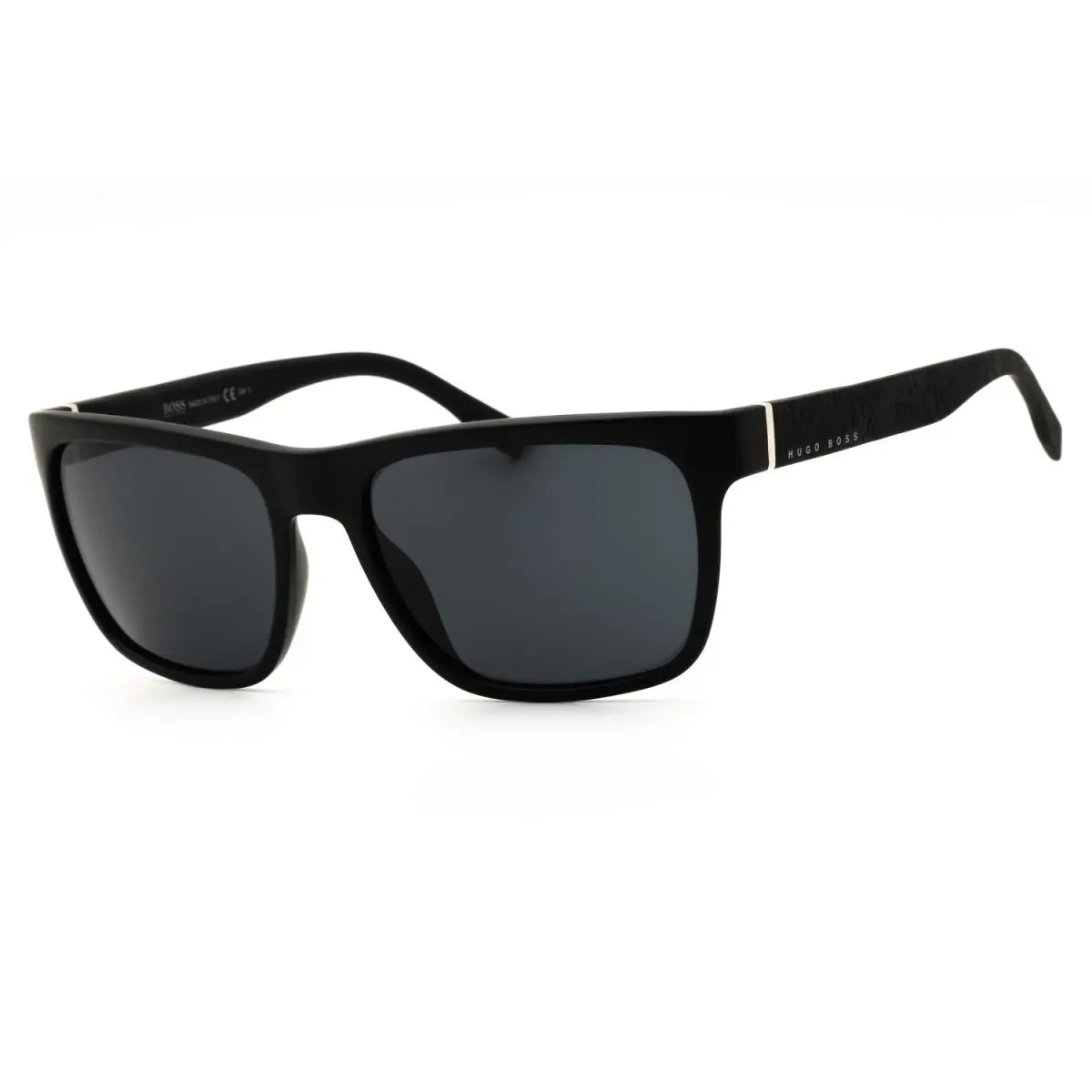 0918/S 0DL5 IR Matte Black / Gray Blue Lens 56mm Men`s Sunglasses by Hugo Boss