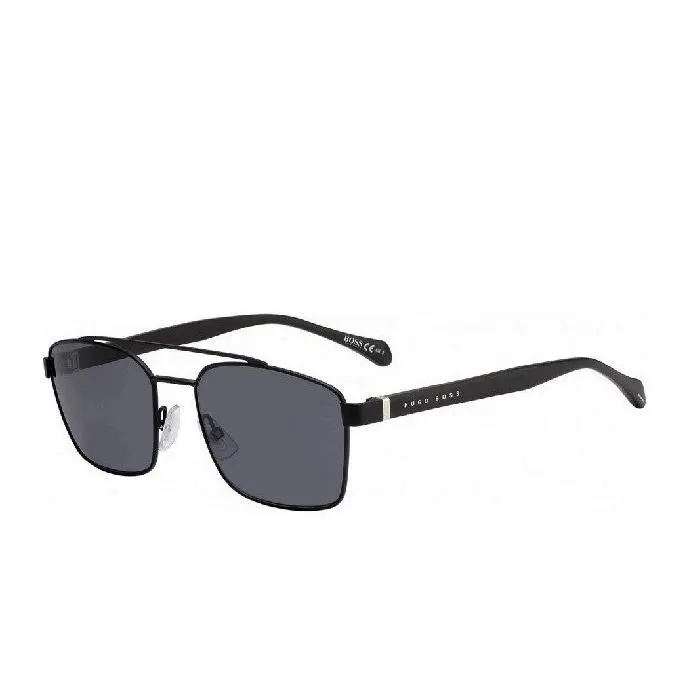 Boss 1117S-003 003 Matte Black Sunglasses 57mm Men`s by Hugo Boss