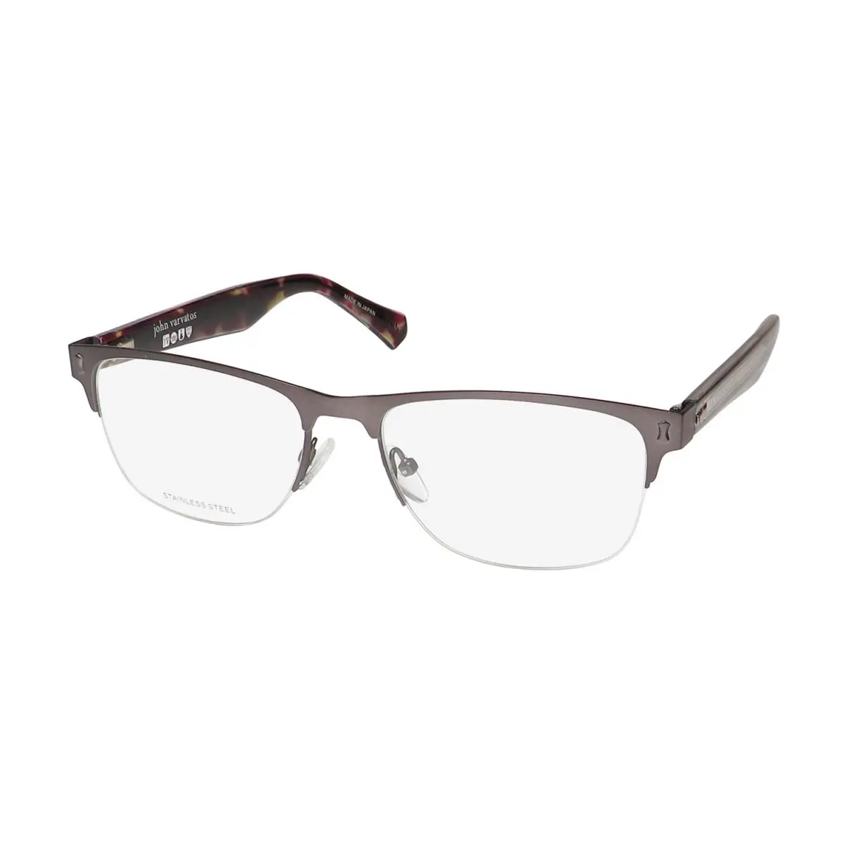 V181 Eyeglass Frame/eyewear Half-rimless Mens Collection Glasses by John Varvatos