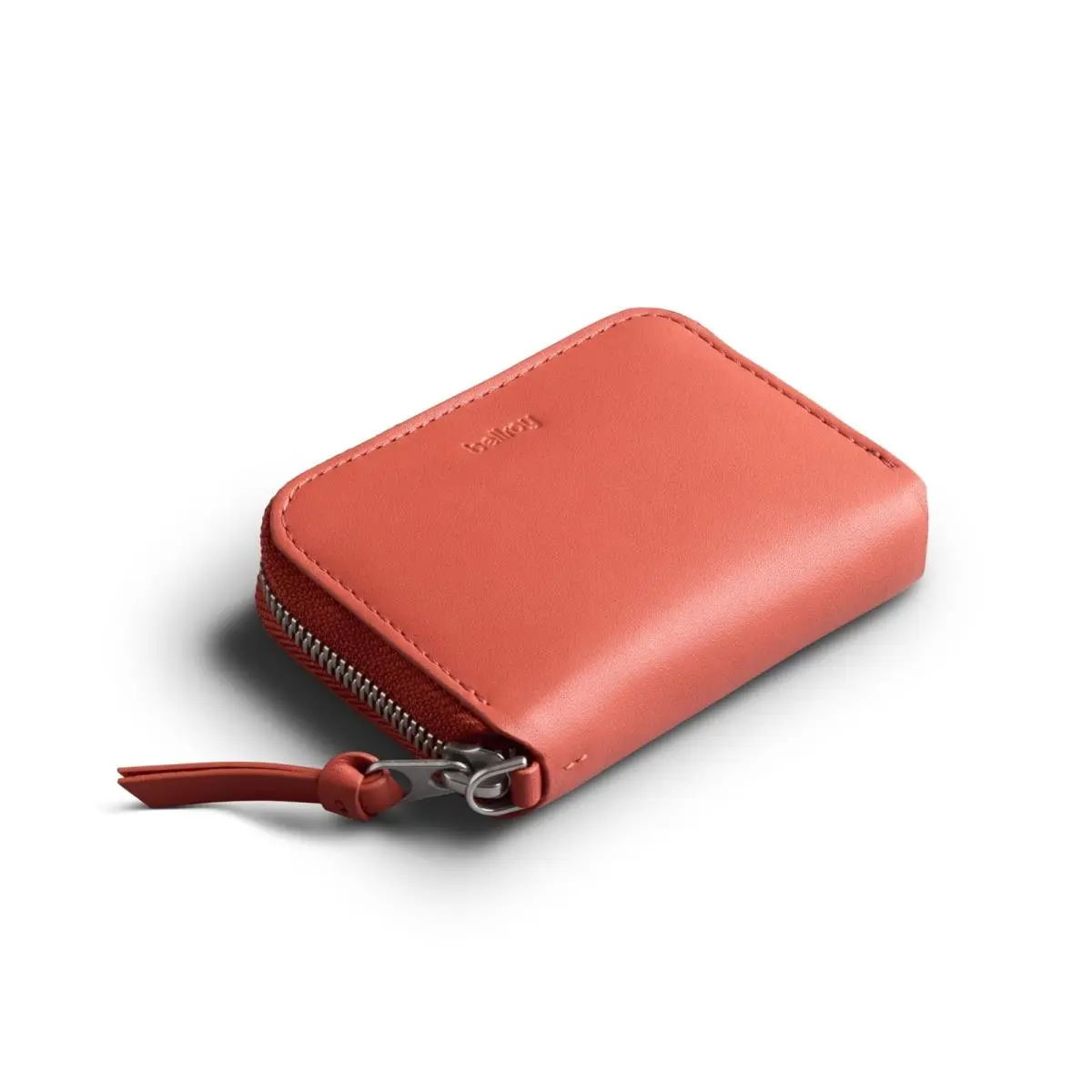 Bellroy Folio Piccolo Small Leather Zip Wallet Bloodorange
