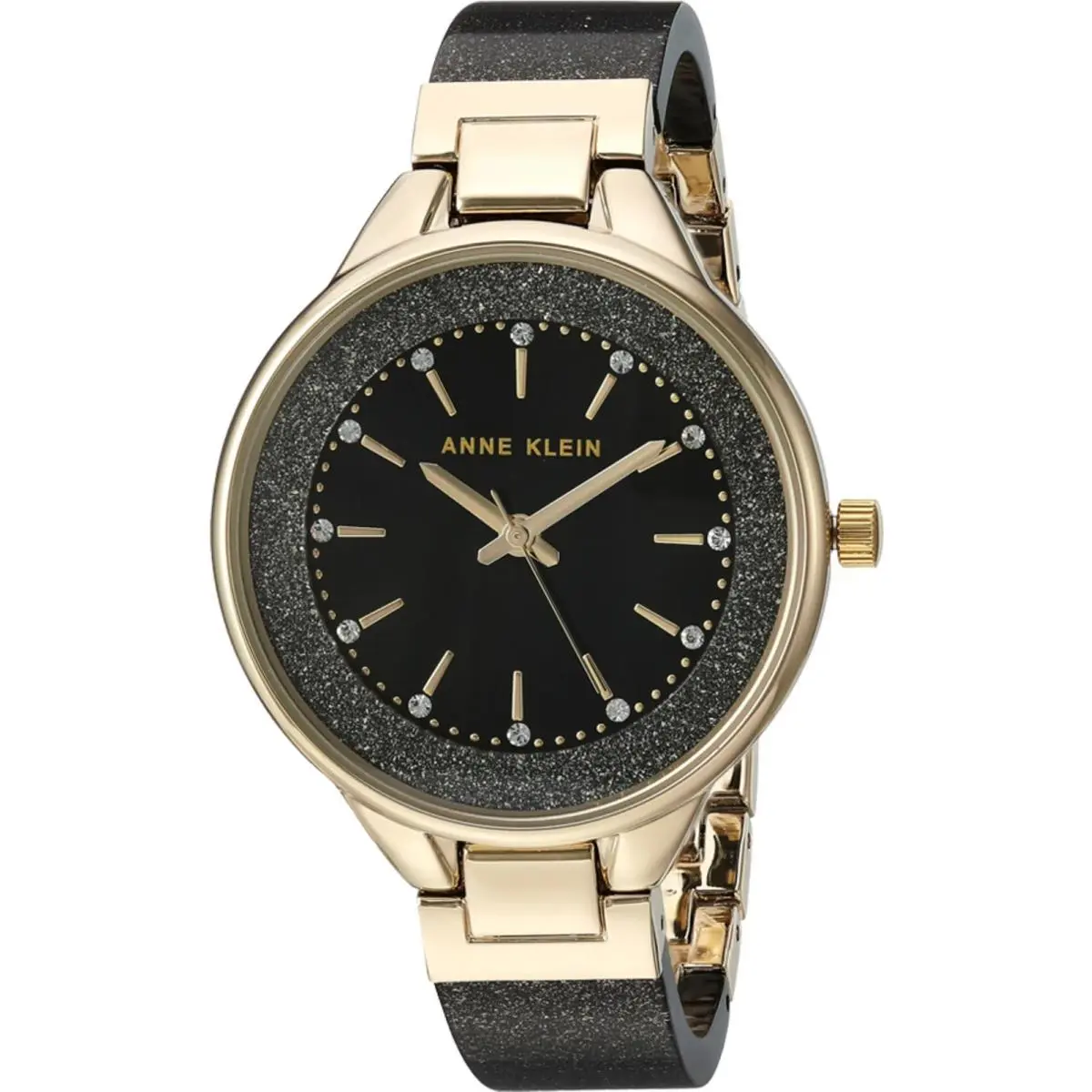 Women s Premium Crystal Accented Resin Bangle by Anne Klein