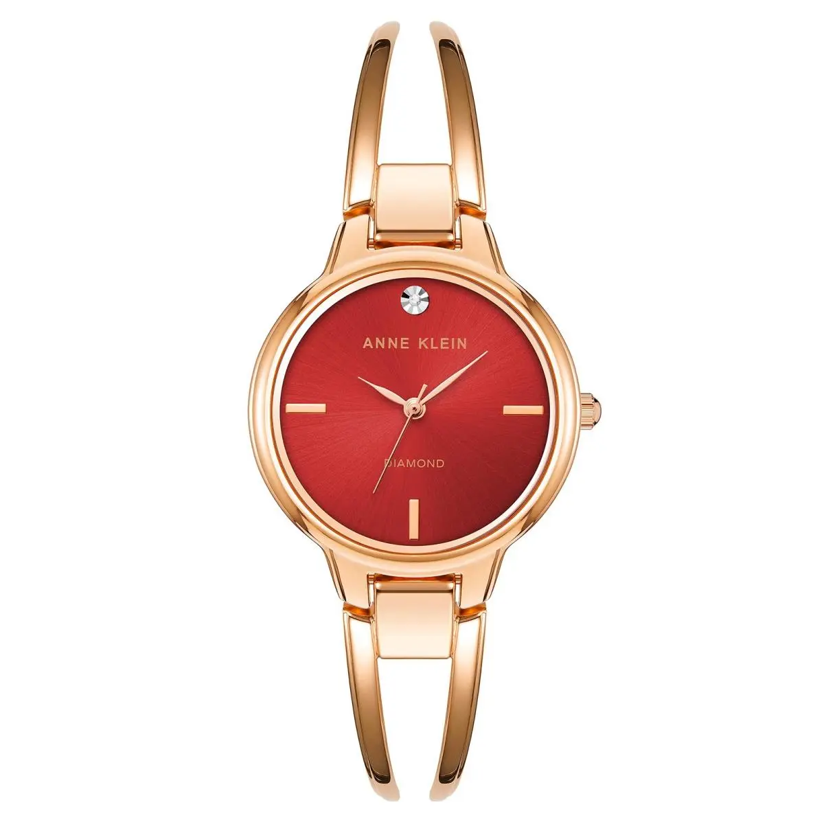 Womens Japanese Quartz Dress Watch Metal Strap Rose Gold by Anne Klein