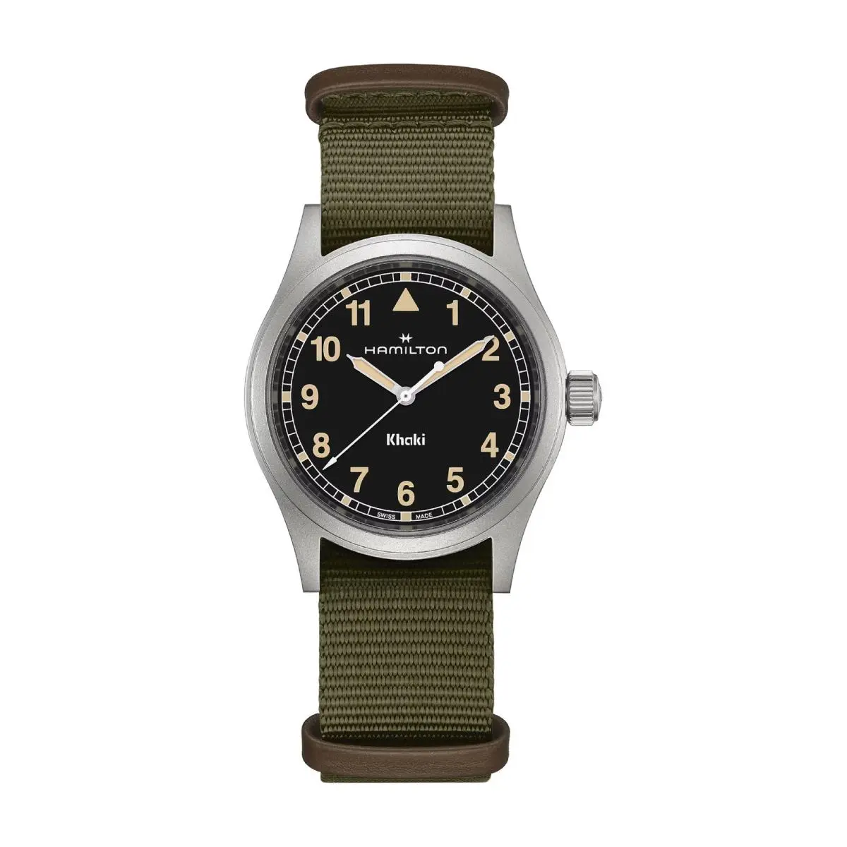 Khaki Field Black/ 38mm Black Dial Wristwatch H69401930 by Hamilton