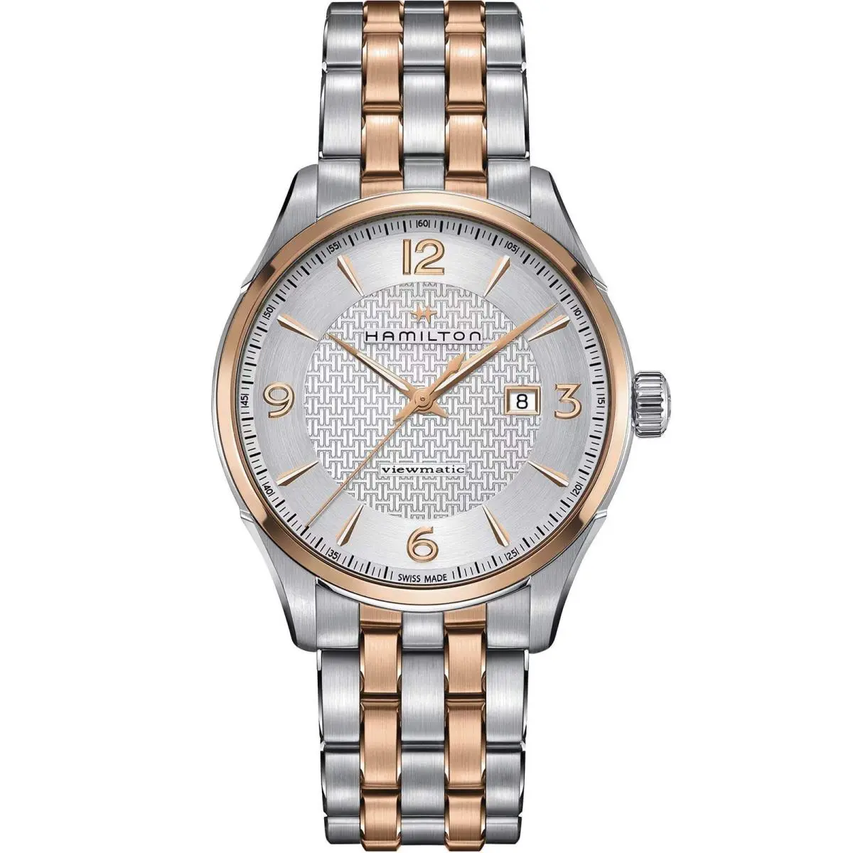 Hamilton Jazzmaster Silver/pvd Rose Silver Dial Wristwatch H42725151-PL