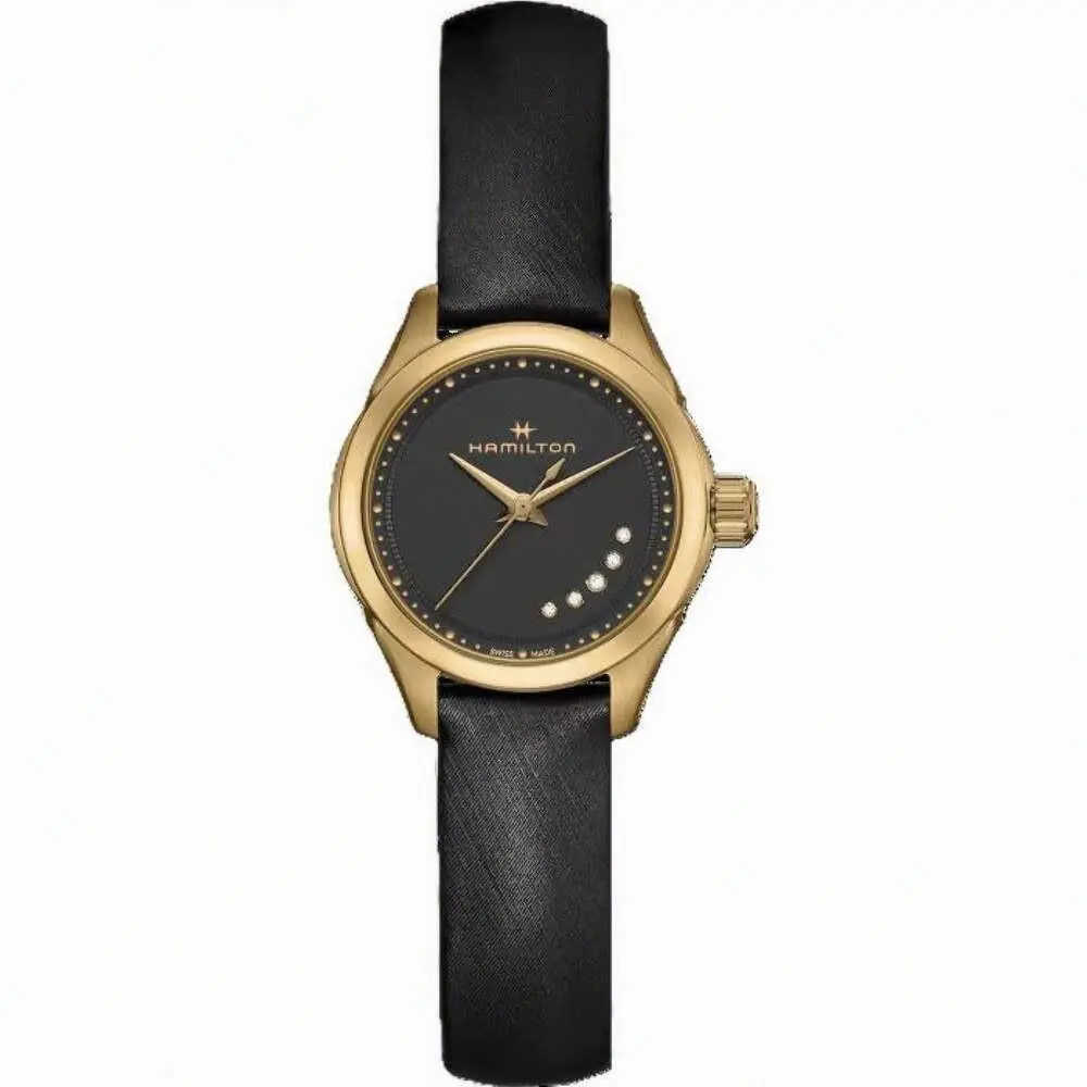 Hamilton Jazzmaster Black Dial / Black Leather Strap Black Dial Wristwatch H32121430
