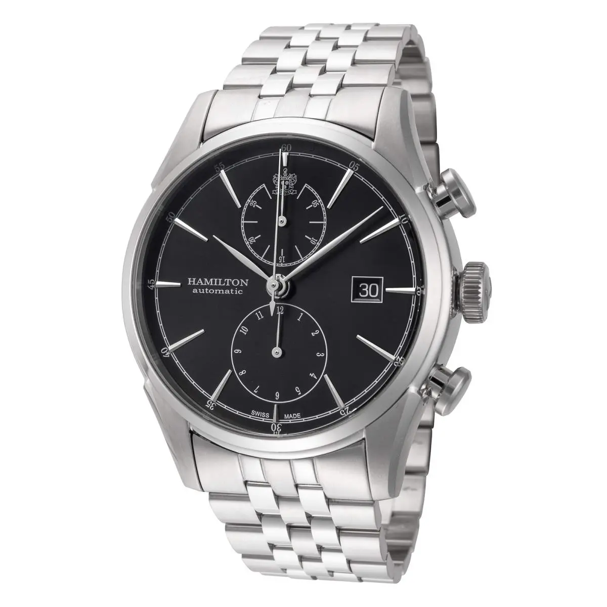 American Classic 42mm / Black / Silver | Black Dial American Classic 42mm / Black / Silver Black Dial Wristwatch H32416131 by Hamilton