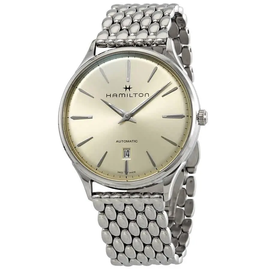 Hamilton Jazzmaster Thinline Automatic Light Tan Dial Men`s Watch H38525111