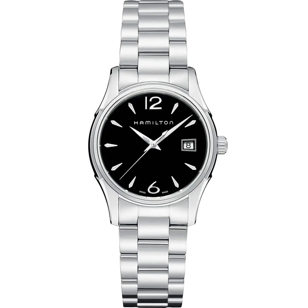 Hamilton Jazzmaster Silver/ss Black Dial Wristwatch H32351135-PL