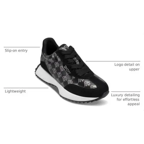 DKNY shoes - k1622341-ldf-8.5 - K1622341 - black/nickel logo 33