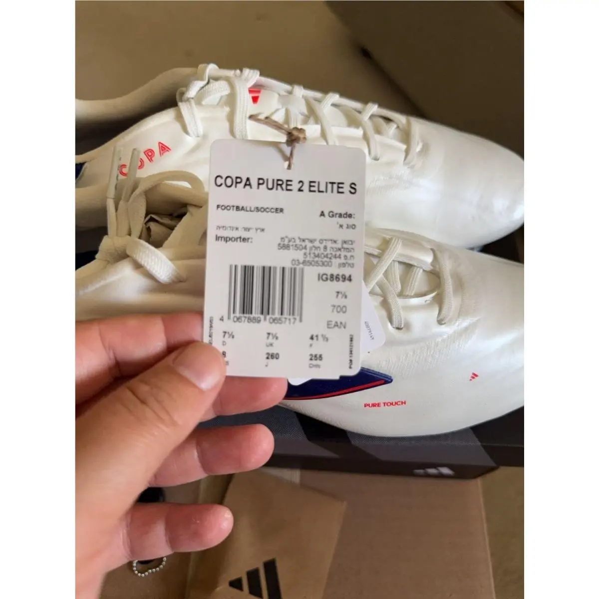 Adidas clothing - Copa Pure 2 Elite SG - White, main: White (UPC: 0191028637375) 5
